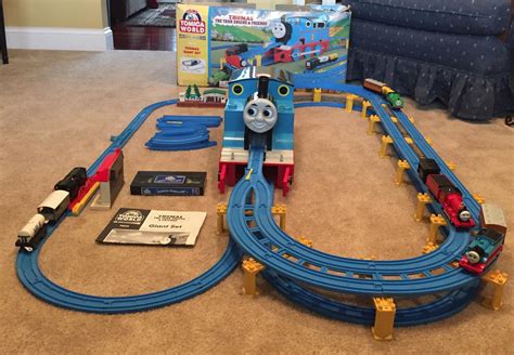 2-THOMAS TOMY TOMICA TRAIN SETS GIANT#7404 & 7401 w/4 Engines 7 TRAIN CARS & BOX | #1827702512