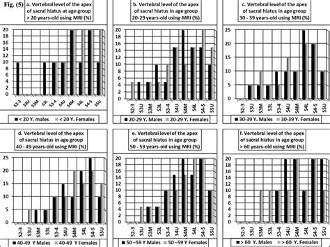 The frequency of the vertebral level of sacral hiatus apex at the... | Download Scientific Diagram