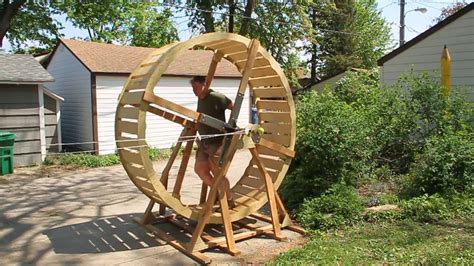 Human-sized hamster wheel - YouTube