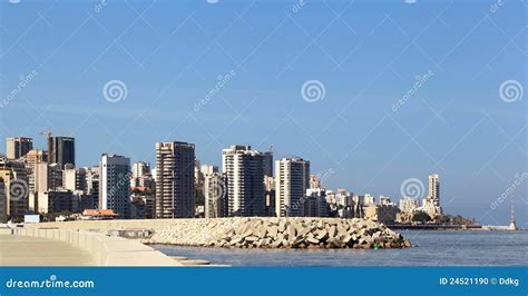 Beirut Skyline(Lebanon) stock photo. Image of capital - 24521190