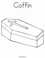 Coffin Coloring Page  Twisty Noodle sketch template