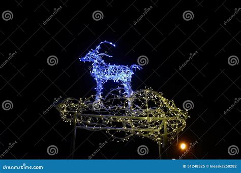 Deer Christmas lights stock image. Image of design, lighting - 51248325