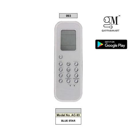 Blue star Remote Control Buy Online @ Lowest Price (AC-93/ VE-46)