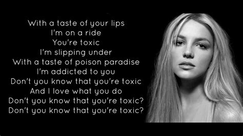 Britney Spears - Toxic (lyrics) - YouTube