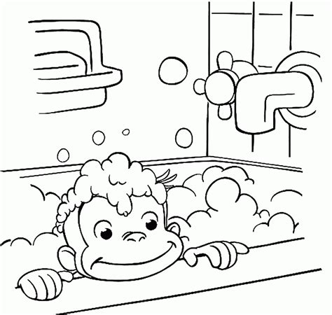 Curious George Halloween Coloring Pages - Coloring Home