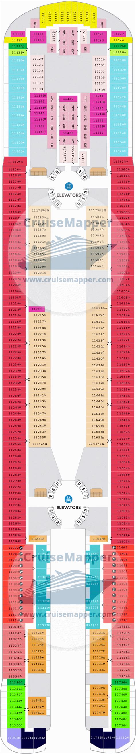 Icon Of The Seas deck 11 plan | CruiseMapper