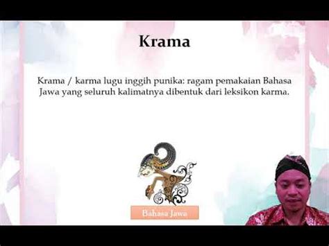 BERBAHASA KRAMA LEBIH KEREN HLO!!! GAK PERCAYA? SIMAK NIH! - YouTube