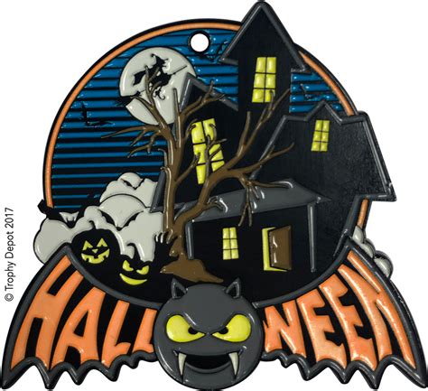 Halloween Trophy Skull Black "Crystals" & Glitter Costume Contest Winner Pumpkin Carving ...
