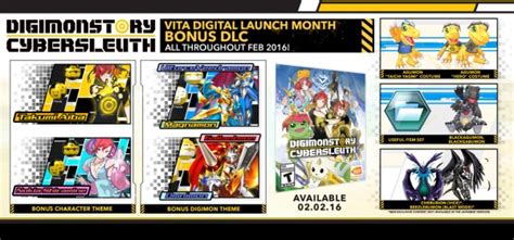 Digimon Story: Cyber Sleuth Bonus DLC for PS Vita detailed - Just Push ...