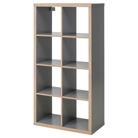 KALLAX Shelf unit, gray, wood effect - IKEA