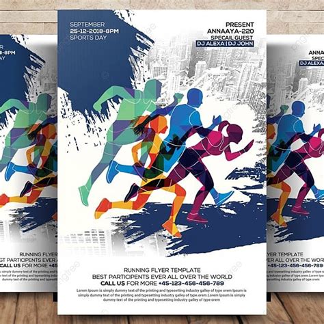 Running Sport Flyer Template for Free Download on Pngtree