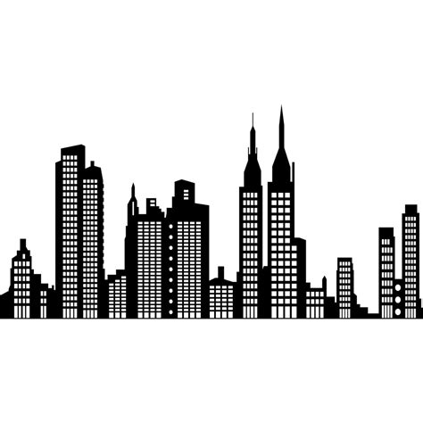 New York City Skyline Silhouette - Cliparts.co