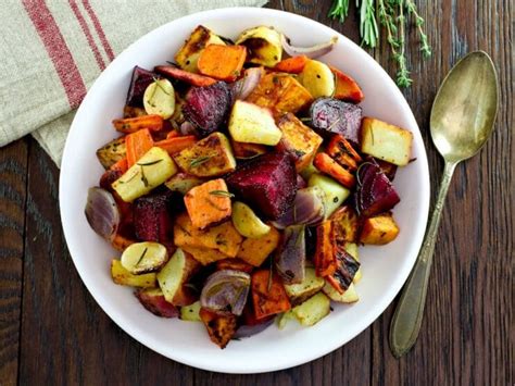 Oven Roasted Root Vegetables - Colorful, healthy, easy seasonal side dish