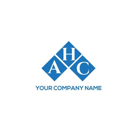 AHC letter logo design on WHITE background. AHC creative initials letter logo concept. AHC ...