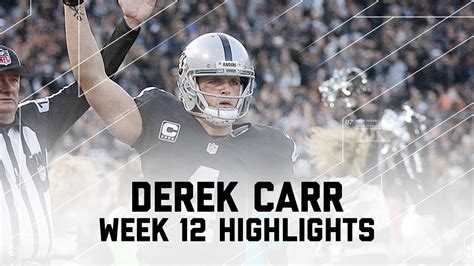 Derek Carr Goes Off for 315 Yards & 2 TDs | Panthers vs. Raiders | NFL Week 12 Player Highlights ...