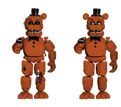 FNAF 2 RedBear(With Unwithered version) by fnatirfanfullbodies on DeviantArt