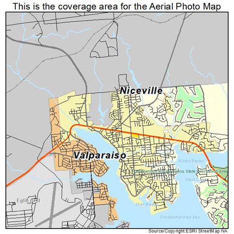 Aerial Photography Map of Niceville, FL Florida