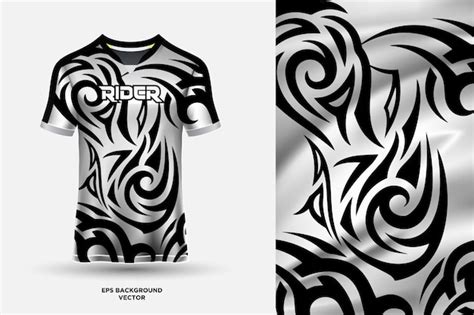 Premium Vector | Abstract sports jersey design template mockup vector