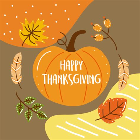 happy thanksgiving card 3890377 Vector Art at Vecteezy