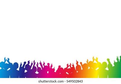 Crowd People Vector Illustration Stock Vector (Royalty Free) 549502843 | Shutterstock