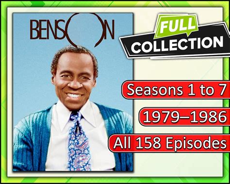 Benson the Complete Series Collection: Seasons 1 7 158 Episodes - Etsy