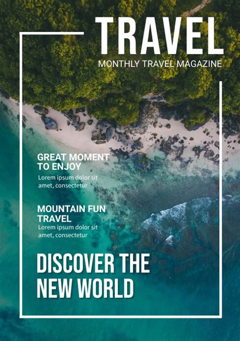 Copy of Travel Magazine Cover Template | PosterMyWall