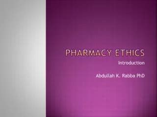 PPT - Pharmacy Jurisprudence and Ethics PowerPoint Presentation, free download - ID:1531475