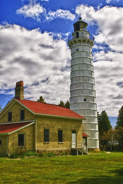 Cana Island Lighthouse, MI | Cana island lighthouse, Lighthouse ...