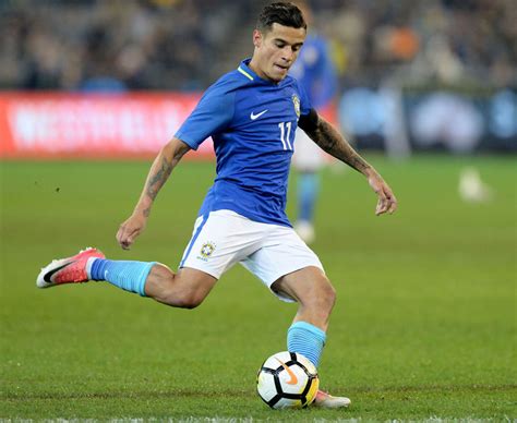 Philippe Coutinho: Liverpool star plays for Brazil in Australia ...