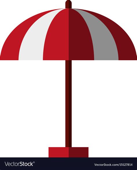 Striped parasol icon image Royalty Free Vector Image