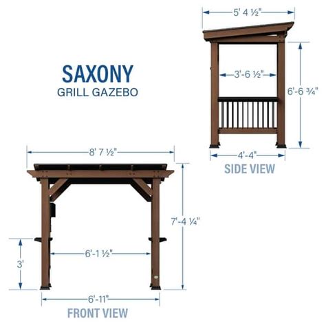 Backyard Discovery Saxony Grill Gazebo - Bed Bath & Beyond - 33116733