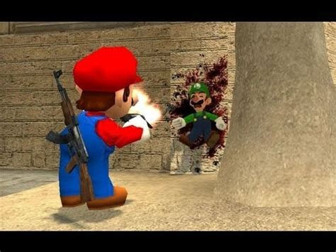 Mario vs Luigi Hammer Battle - YouTube