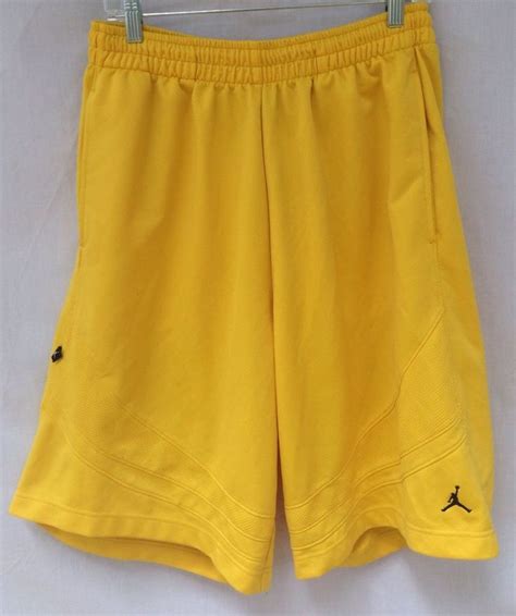 JORDAN YELLOW MEN'S BASKETBALL SHORTS SZ XL | Basketball shorts, Jordan ...