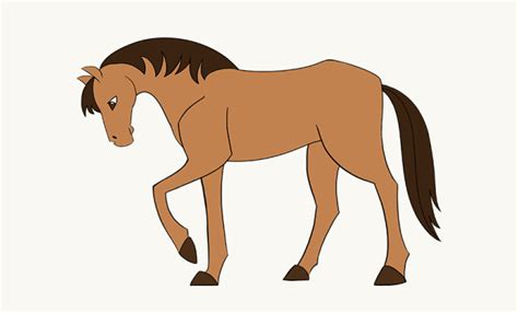 How to draw an Easy Horse | Easy Drawing Guides | Easy drawings, Guided drawing, Horses