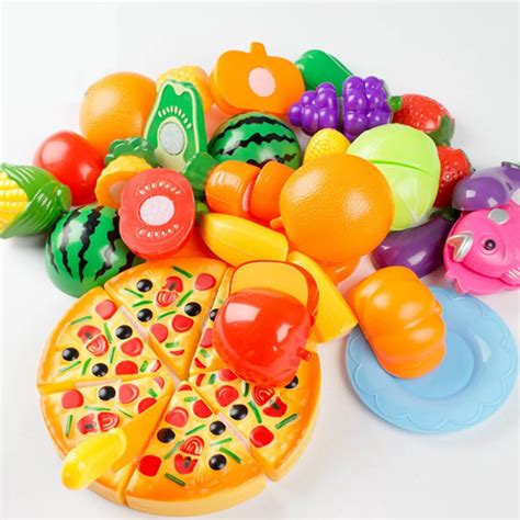 2017 New Children Kitchen Toys/Funny Cutting Fruit Vegetable Pizza ...