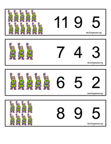 Superhero Counting - Teaching Mama