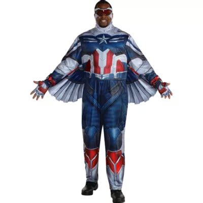 Falcon Costume Plus Size for Adults - Marvel The Falcon and the Winter Soldier | Party City