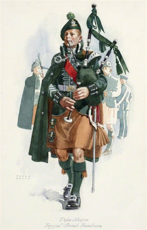 The Uniforms of the Services, Pipe Major, Royal Irish Fusilier | Art UK