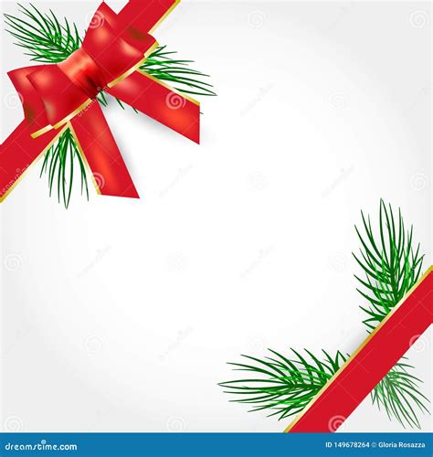 Red Christmas Gift Border Vector Stock Vector - Illustration of golden ...