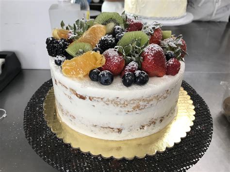 Vegan cake w/ orange bc filling and fresh fruit on top 😋 : r/cakedecorating