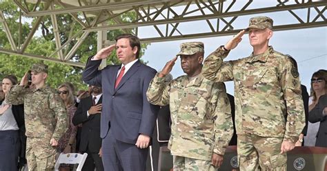 Gov. DeSantis presides over changing of the guard ceremony for Florida ...