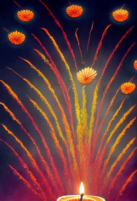 Free Happy Diwali Fireworks Background Image