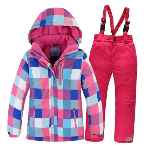 2016 FREE SHIPPING cheap ski suit child winter clothing set skiing ...