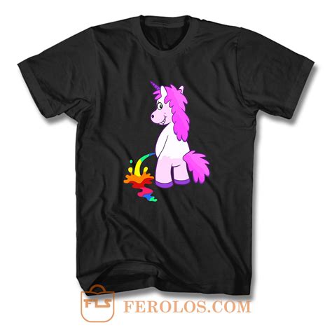 Unicorn Rainbow Humour Funny T Shirt | FEROLOS.COM