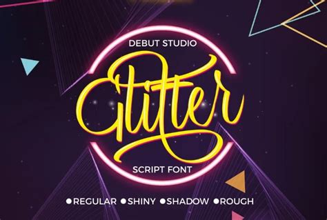 21+ Free Glitter Fonts TTF and OTF Downloads - Graphic Cloud