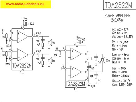 Tda2822 микросхема