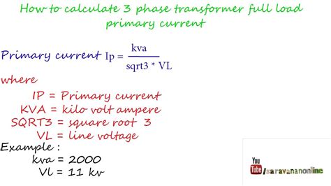 3 Phase Transformer Primary and Secondary Current Calculation - LeonardaresMueller