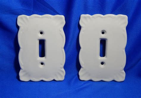 White Ceramic Light Switch Covers White White Ceramic Wall Plates & Outlet Covers - The Art of ...