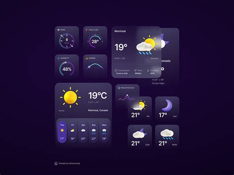 Browse thousands of Weather Card images for design inspiration | Dribbble