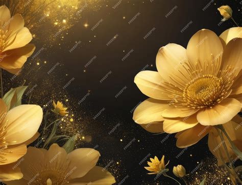 Premium AI Image | Yellow flowers background